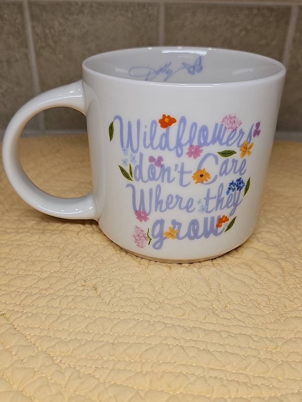 Dolly Parton Spring Wildflowers Coffee Mug